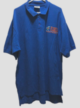 Florida Gators Albert Team Logo Blue Vintage SEC Majestic 90s Polo Shirt L - $13.85