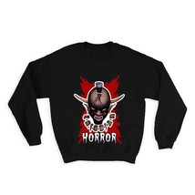 Horror Devil Evil Aborigine : Gift Sweatshirt Bloody Monster Halloween Day Skull - £23.13 GBP