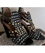 Not Rated ~ Women Size 8 ~ 4.5&quot; Hi-Heel ~ Open Toe ~ Strappy ~ Studded S... - $423.46 MXN