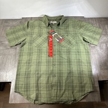 Orvis Shirt Men&#39;s Medium M Green Plaid Short Sleeve Button Up NWT NEW - £18.42 GBP