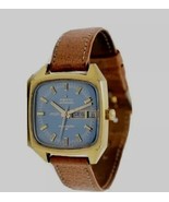 Vintage 70's Zenith Men's Watch Respirator X AF/P Auto Day/Date Blue Face GP - $841.50