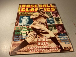 1979 Baseball Classics Magazine Babe Ruth Joe DiMaggio Ted Williams Mathewson - £7.86 GBP