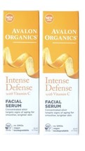 (2) Avalon Organics Intense Defense with Vitamin C Facial Serum 1 oz LOT - £77.87 GBP