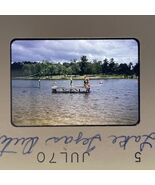 35mm Slide Lake Tejas Colmesneil Texas 1970 Teenagers Playing At Lake - €6,16 EUR