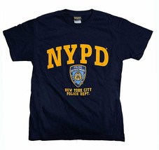 NYPD Men&#39;s Short Sleeve Front Yellow Print T-Shirt - £13.04 GBP