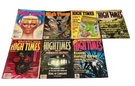 Vtg High Times Magazine Lot 7 Issues 1980-1987 Grateful Dead Psychedelic Sex image 1