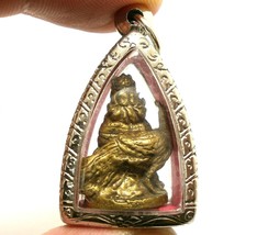 Lord Skanda Murugan Pendant Muruga Kartikeya Hindu God Of War Bless Brass Amulet - £37.41 GBP