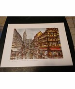 Strasbourg  La rue Merciere et la Cathedrale  France Picture Poster 12 X... - $649.08 MXN
