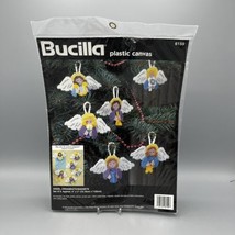 Bucilla 6519 Angel Ornaments or Magnets Plastic Canvas Needlepoint Kit 4"x3" - $12.86