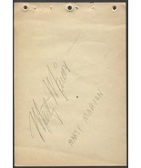 1940&#39;S SIGNED MARTY MARION ALBUM PAGE ST LOUIS CARDINALS BROWNS WHITE SOX - $269.47 MXN