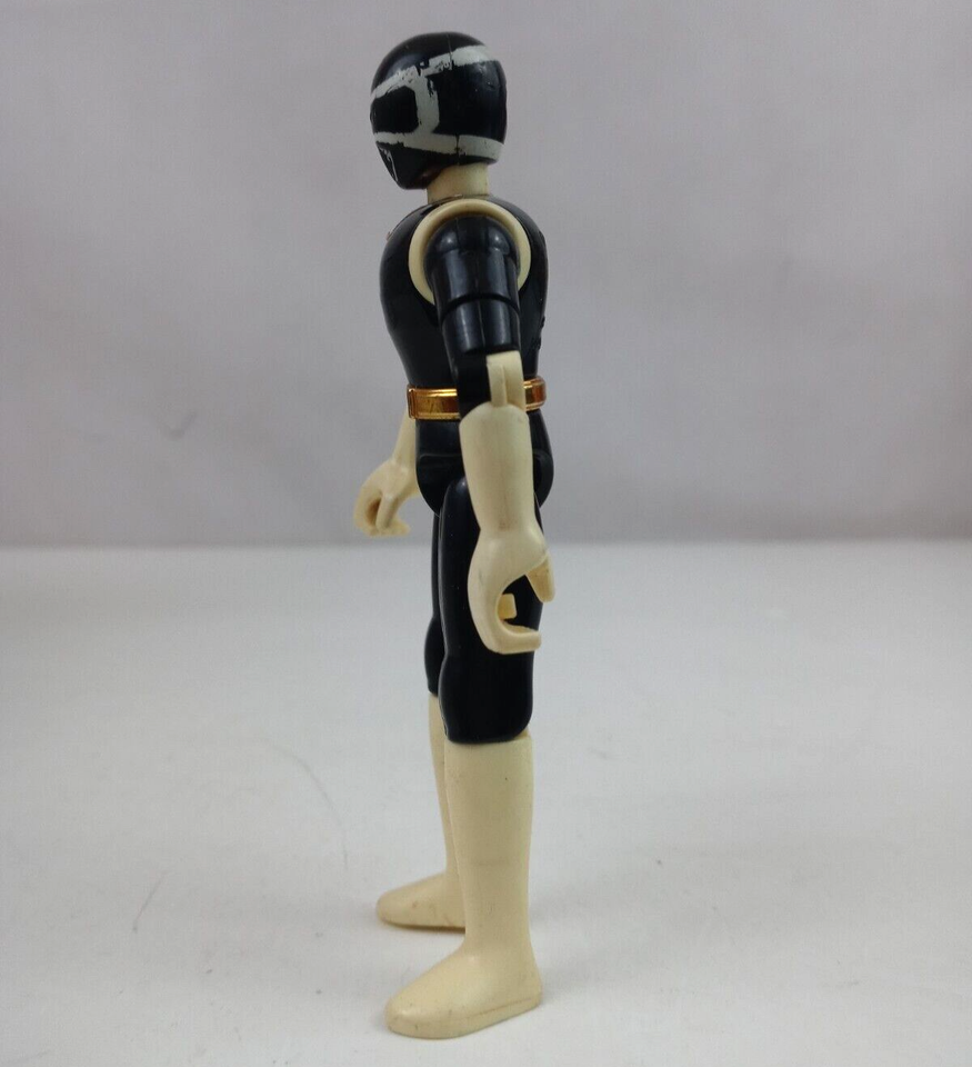 1997 Bandai Turbo Power Rangers Black Ranger 4.75