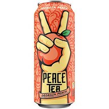 Peace Tea Georgia Peach Sweet Tea Drinks, 23 fl oz, 12 Pack - $35.27