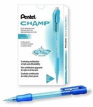 NEW Pentel Champ Mechanical Pencil 12-PACK 0.5mm Fine Tip BLUE Barrel AL15C - £6.90 GBP