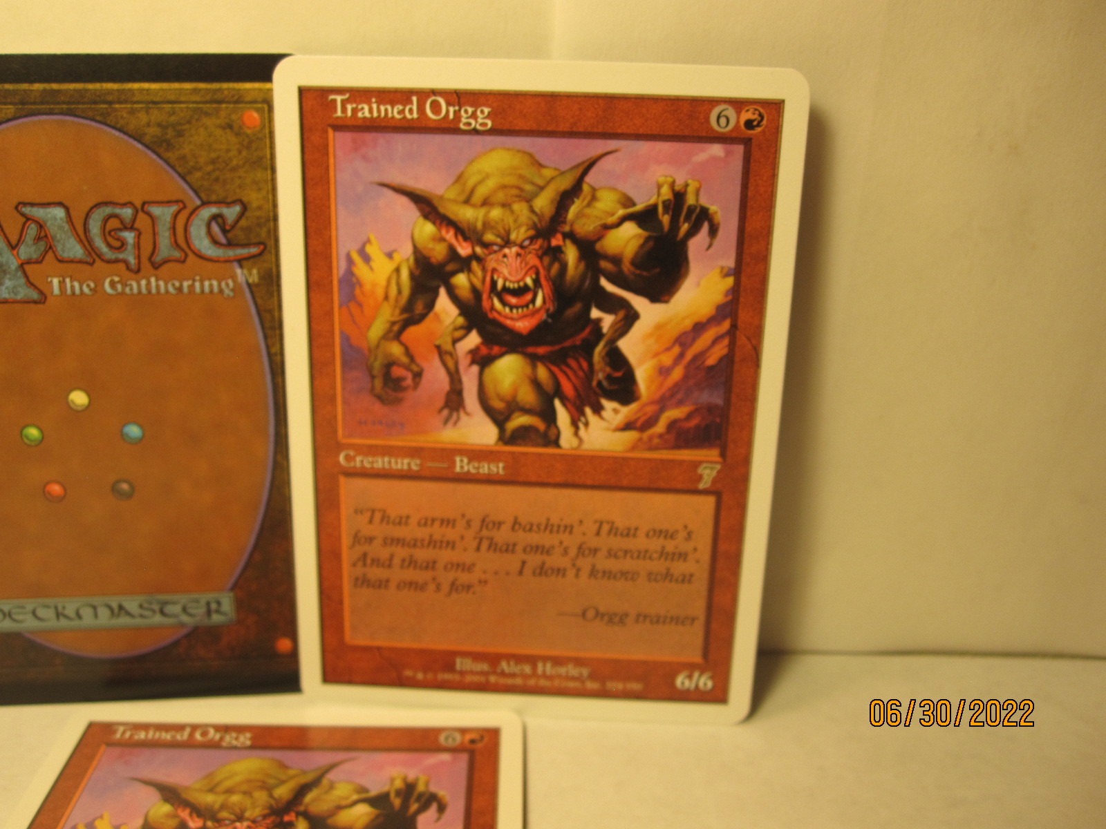 Primary image for 2001 Magic the Gathering MTG card #224/350: Trained Orgg