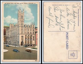 NEW YORK Postcard - Syracuse, Mizpah Hotel &amp; First Baptist Church L14 - £2.31 GBP