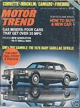 Motor Trend  Magazine  May 1975 - £1.96 GBP