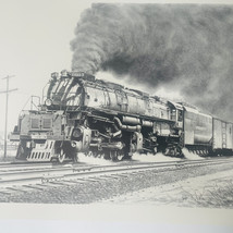 Union Pacific Locomotive 4023 Ernest Towler Railroad Print 20x16 Big Boy - $48.95