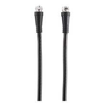 RadioShack -  12-Foot(3.65M) Coaxial Cable - Black - RG-6/U - 75-OHM - Shielded - £6.69 GBP