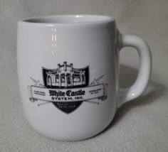 White Castle Coffee Mug Ash Tray Bottom White Bubble Thick Cafe System Inc - $15.51