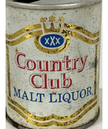 Country Club Malt Liquor Beer Can Vintage 8oz Steel Flat Top - $15.19