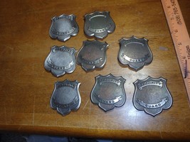 security guard security police  badge blanks  8 blank - $1,332.36 MXN