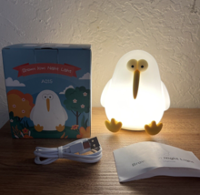 Kids Night Light LED Squishy Lamp Kiwi Bird Rechargeable Touch Adjustable NEW - £11.83 GBP