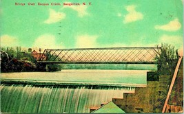 Bridge Over Esopus Creek Dam Saugerties New York NY 1915 DB Postcard E6 - $14.80