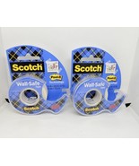 2 Pack Scotch Wall Safe Tape Dispenser .75 in x 650 in Transparent 3M 18... - $12.29 CAD