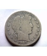 1907-O BARBER HALF DOLLAR GOOD G NICE ORIGINAL COIN FROM BOBS COINS FAST... - £18.04 GBP