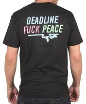 Deadline Mens Black Neon Lights Fuc Peace Sign Stripper Pole Dancer T-Shirt NWT - £29.97 GBP