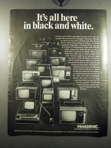 1971 Panasonic Televisions Ad - It's all here in black and white - $18.49