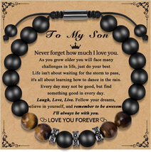 Fathers Day Dad Gifts from Daughter Son Bracelets for Men Mens Gifts Fat... - £23.69 GBP