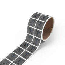 Square Sticker Label Rolls 1&quot; x 1&quot; and 2&quot; x 2&quot; BOPP Durable Glossy Finish 50, 10 - £67.24 GBP+
