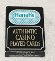 Harrahs Authentic Casino Played Cards Las Vegas Style Deck of Playing Cards - $106.47 MXN
