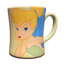 Disney Store TINKERBELL Coffee Mug 16 oz. Light Green Ceramic Fairy Tea Cup - £18.69 GBP