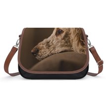 Mondxflaur Lovely Dog Messenger Bag for Women PU Leather Crossbody Bag Fashion - £21.52 GBP