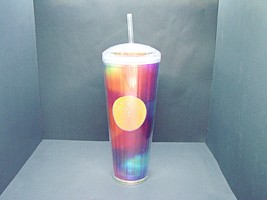 Starbucks Tumbler Summer Rainbow Pride Kaleidoscope 24oz Dome Top Clear ... - £13.54 GBP