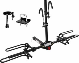 Maxxhaul 50931 Hitch Mount Bike Rack Platform Style 2-Bike Rack For Cars... - $110.99