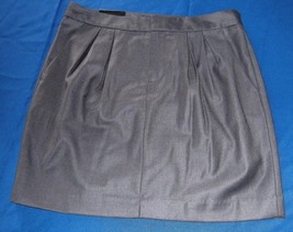 NWT Banana Republic Gray Polyester Skirt  Misses Size 10 Pleated Front - £23.38 GBP