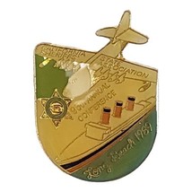 Vtg 80s CSSA Sheriff&#39;s Association 95th Annual Lapel Pin Long Beach Cali... - $9.49