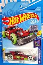 Hot Wheels 2018 Factory Set HW Glow Wheel Series #231 Aristo-Rat Red w GLOW 5SPs - £3.13 GBP