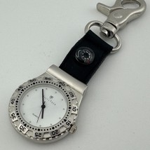 Multitech Pocket Watch Men Silver White Snap-on Quartz Japan Analog New ... - €24,96 EUR