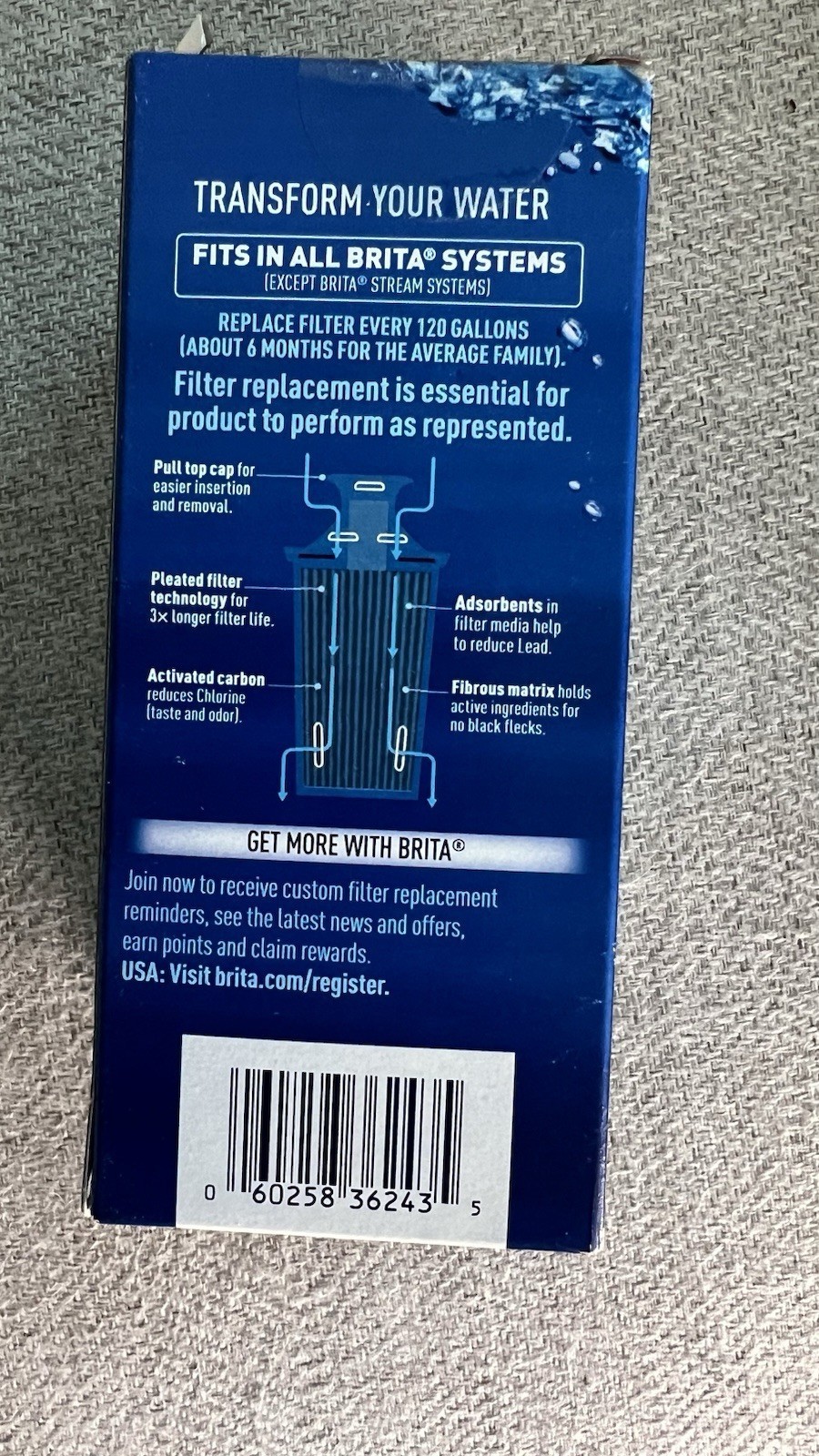 Brita Longlast Water Pitcher 6 Month Replacement Filter FREE SHIPPING Item image 3