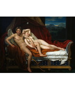 Cupid and Psyche by Louis David Art Giclee Printed Oil Painting Print - $8.59+