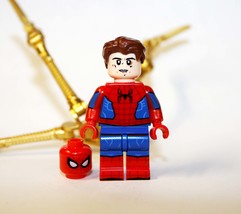 Single Sale Spider-Man No Way Home Tom Holland Iron Spider Minifigure Bl... - £4.47 GBP