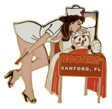 Hooters Sexy Girl Nurse Cares Patient Hootie In Hospital Bed Pin (Namedrop) - £14.14 GBP+