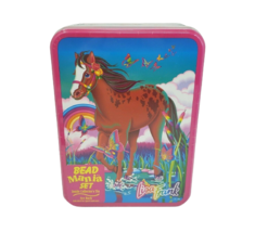 VINTAGE LISA FRANK BEAD MANIA SET COLLECTOR&#39;S TIN JEWLERY KIT BEADS + CH... - $3,288.88 MXN