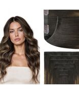 NWT GOO GOO Clip in Real Remy Human Hair T2 6 P2 Dark Brown To Chestnut 16” - $912.42 MXN