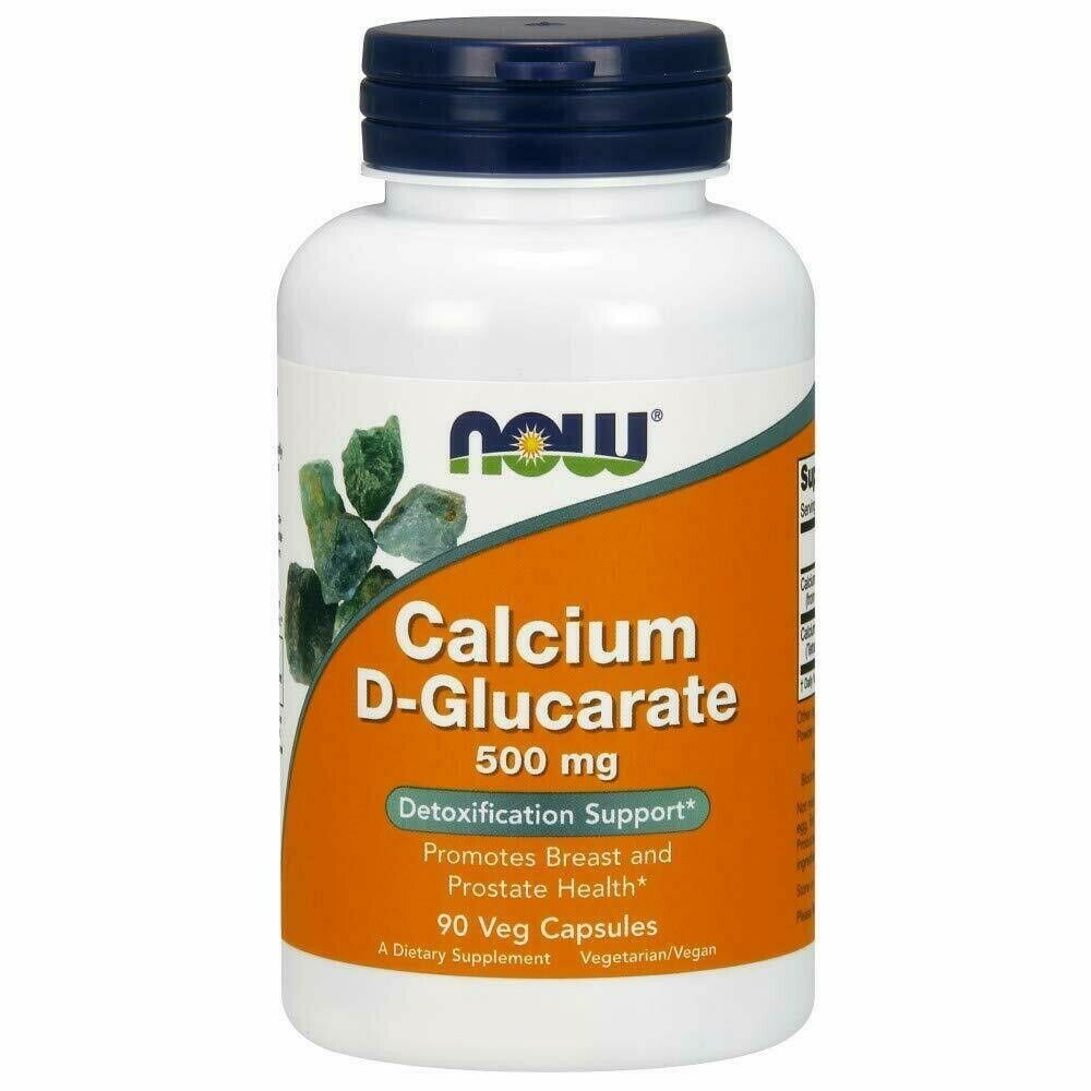 Primary image for NOW Supplements, Calcium D-Glucarate 500 mg, Detoxification Support*, 90 Veg ...
