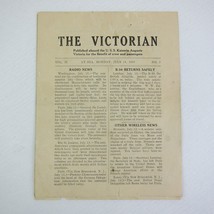 USS Kaiserin Auguste Victoria Shipboard Newspaper The Victorian WWI 14 July 1919 - £23.19 GBP